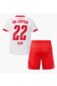 RB Leipzig David Raum #22 Babytruitje Thuis tenue Kind 2025-26 Korte Mouw (+ Korte broeken)